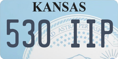 KS license plate 530IIP