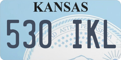 KS license plate 530IKL