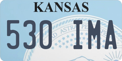 KS license plate 530IMA