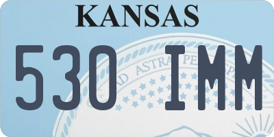KS license plate 530IMM