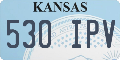 KS license plate 530IPV