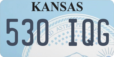 KS license plate 530IQG