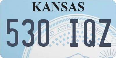 KS license plate 530IQZ
