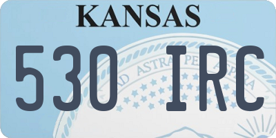 KS license plate 530IRC