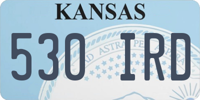 KS license plate 530IRD