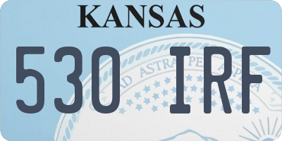 KS license plate 530IRF