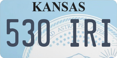 KS license plate 530IRI
