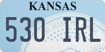 KS license plate 530IRL