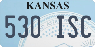 KS license plate 530ISC