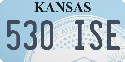 KS license plate 530ISE