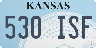 KS license plate 530ISF
