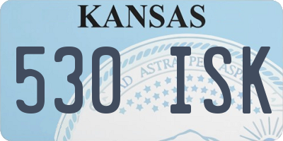 KS license plate 530ISK