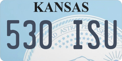KS license plate 530ISU