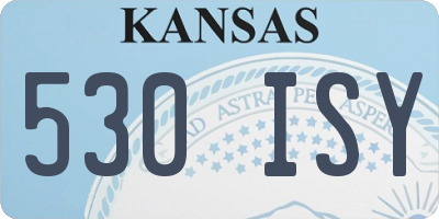 KS license plate 530ISY