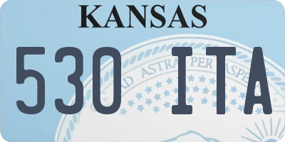 KS license plate 530ITA