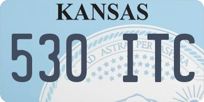 KS license plate 530ITC