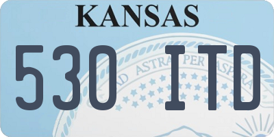 KS license plate 530ITD