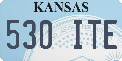 KS license plate 530ITE