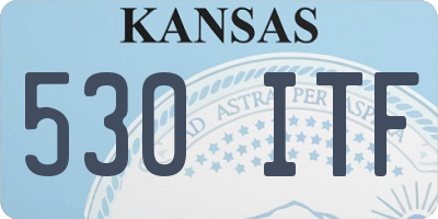 KS license plate 530ITF