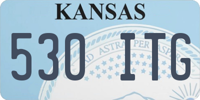 KS license plate 530ITG