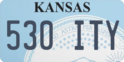 KS license plate 530ITY