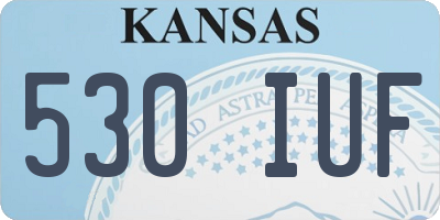 KS license plate 530IUF