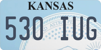 KS license plate 530IUG