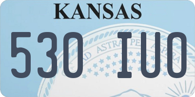 KS license plate 530IUO