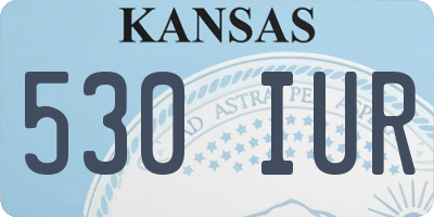 KS license plate 530IUR