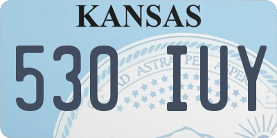 KS license plate 530IUY