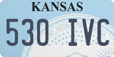 KS license plate 530IVC