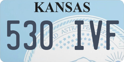 KS license plate 530IVF