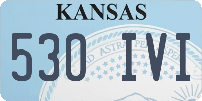 KS license plate 530IVI