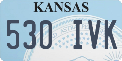 KS license plate 530IVK