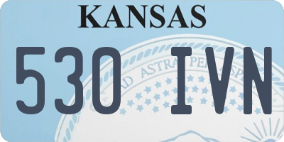 KS license plate 530IVN