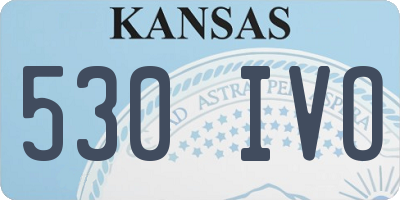 KS license plate 530IVO