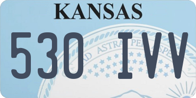 KS license plate 530IVV