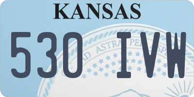 KS license plate 530IVW