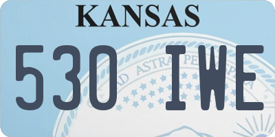 KS license plate 530IWE