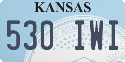 KS license plate 530IWI