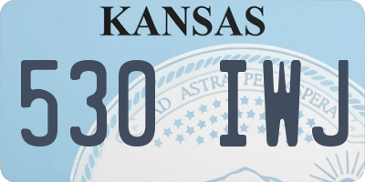 KS license plate 530IWJ