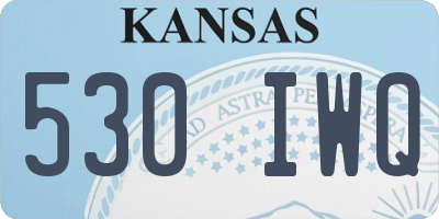 KS license plate 530IWQ