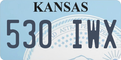 KS license plate 530IWX