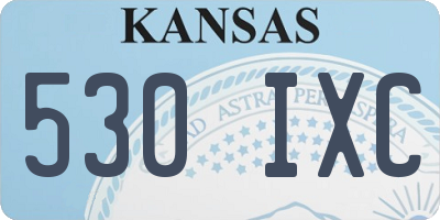 KS license plate 530IXC