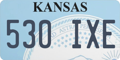 KS license plate 530IXE