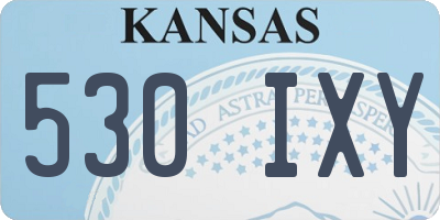 KS license plate 530IXY