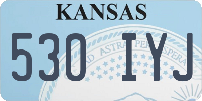 KS license plate 530IYJ