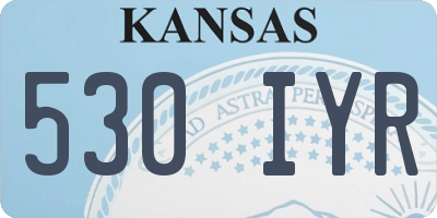 KS license plate 530IYR
