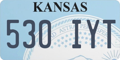 KS license plate 530IYT