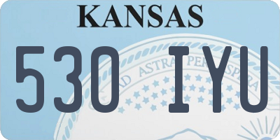 KS license plate 530IYU